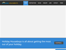 Tablet Screenshot of holidayhouseboys.com